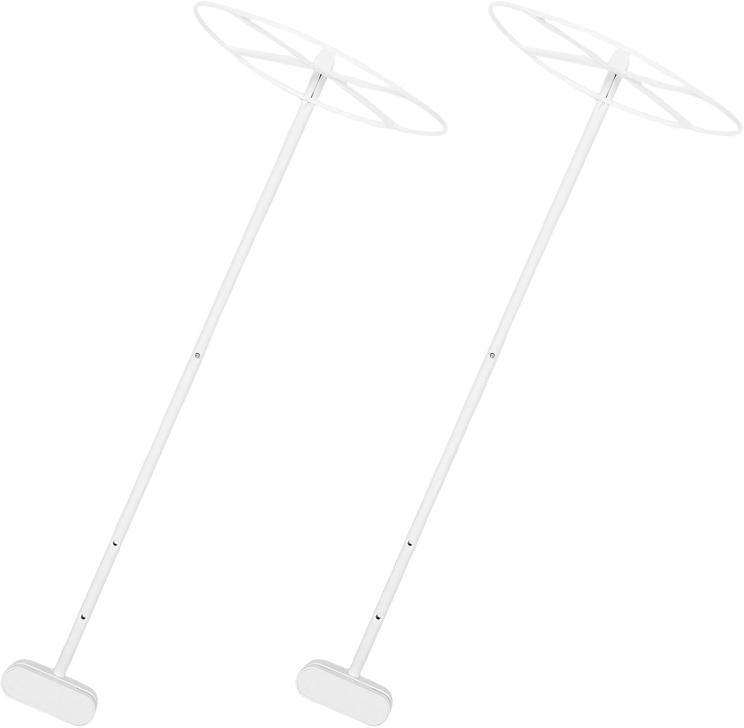 Totority 2pcs Crib Mosquito Net Support Bracket with Clip-on Canopy Holder, Portable Crib Canopy Mounting Rack for Bed Mosquito Protection Accessories