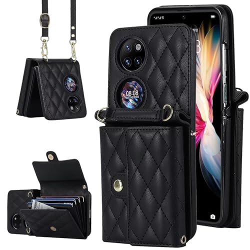 Étui Huawei P50 Pocket avec sangle bandoulière pour vos sorties en ville