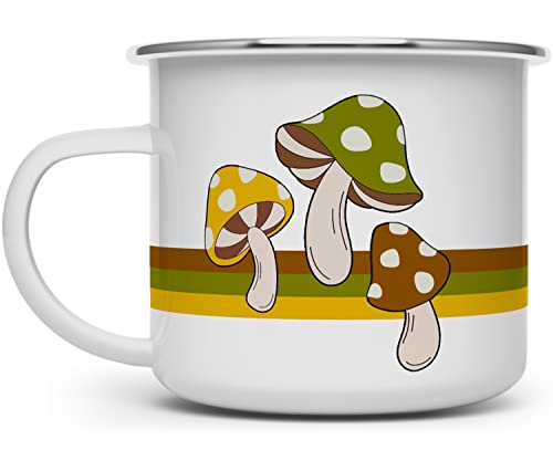 Taza de camping retro Loftipop seta 16oz miniatura 1