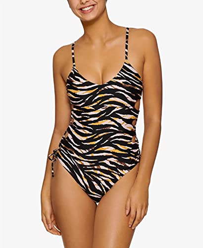 Swim Small Junior Eternal Animal Side-Tie One-Piece Black S