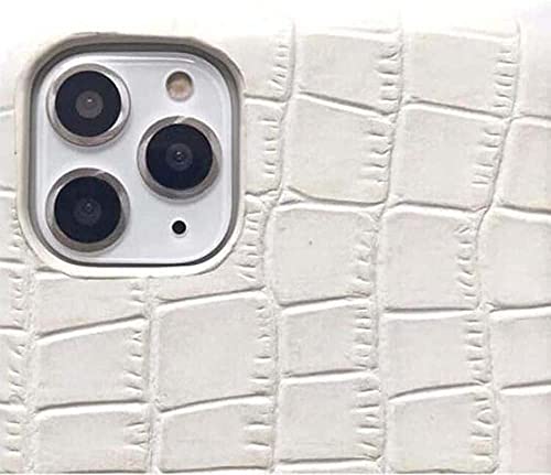 Coque en cuir iPhone 11 Pro Max antichoc blanche avec protection d'écran - 4
