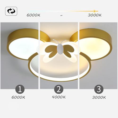Lampe de plafond papillon pour une chambre de bébé douce et moderne - 4