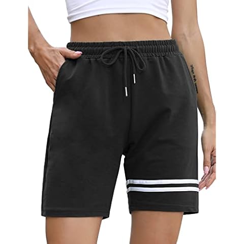 Tuopuda Pantalones Cortos Deportivos de Mujer con Bolsillos Cover