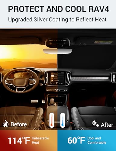 Image of Proadsy 2026 Upgrade Windshield Sun Shade Custom Fit Volvo XC40 2019-2026 Foldable Front Sunshade Protector Sun Visor Blocks UV Rays Keep Car Cooler Accessories