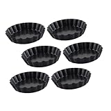 UTHCLO 6 piezas Molde para Pastel Antiadherente Moldes Redondos con Base Desmontable para Tartas Pasteles y Postres Caseros Seguros y Fáciles de Desmoldar