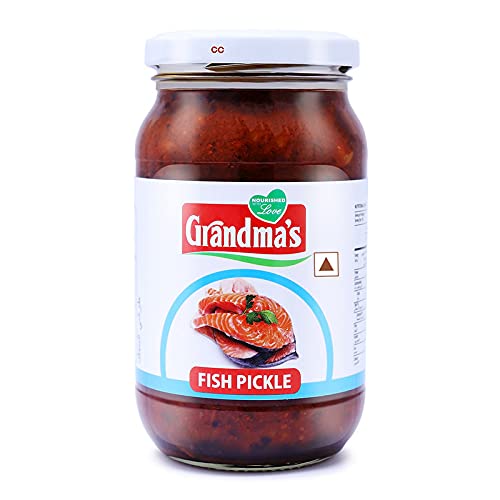 Grandmas Authentic Kerala Style Fish Pickle | 400g | Hot and Spicy Pickle (Pack of 1)