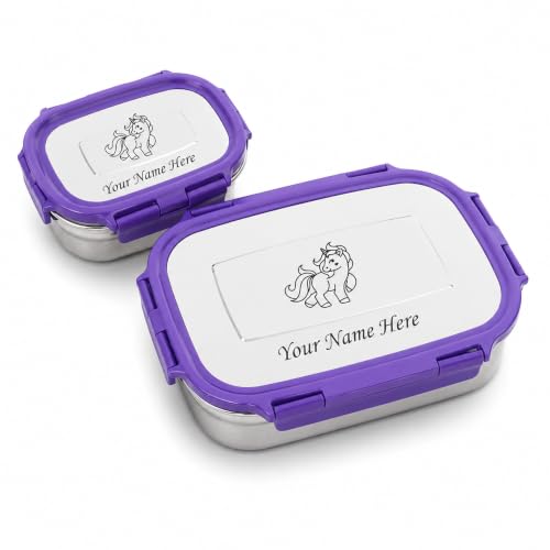 Image of Personalized Stainless Steel Tiffin Box for Kids - Name & Character Engraved | Durable Leak-Proof School & Office Lunch Box with Inner Container & Locking Clip | Food Safe & Travel-Friendly