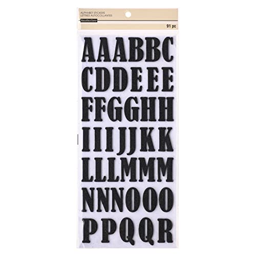 Black Foam Alphabet Stickers by Recollections