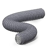 Duradero: manguera de escape con espirales de alambre de metal resistentes a la corrosión incorporadas para refuerzo y durabilidad, que se pueden estirar y doblar a voluntad, fácil de instalar y adecuado para una variedad de instalaciones.