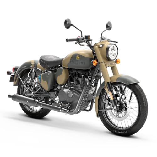 Image of Royal Enfield Classic 350 with Disc & Spoke Wheels Motorcycle (Commando sand) Booking for Ex-Showroom Price