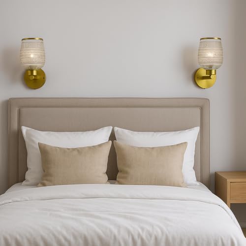 Image of BENE Fern Wooden Indoor Modern Wall Light, E-27 Base Wall Lamp for Home Decor - Living Room, Bedroom, Dining, Hallway, Staircase, 13 cm (Wood, Pack of 2)