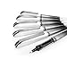 Uni-Ball UB-187S Vision Needle Rollerball Pen – 0.7mm Needle Point – Pack of 6 – Black