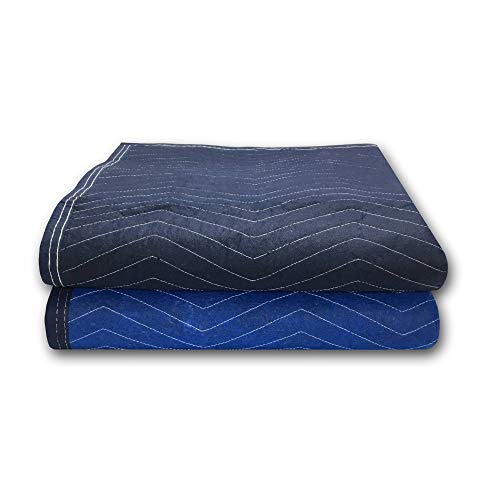 2 Supreme Moving Blanket 72x80" Heavy Duty Quality Fabric