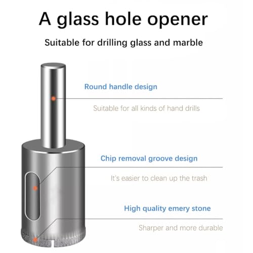 Brocas núcleo para vidrio diamantadas 68mm miniatura 4
