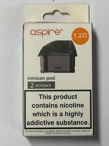 Genuine Aspire Minican Pods x 2 (1.2ohm mesh Coil)