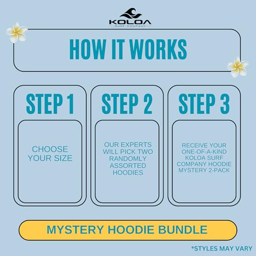 Koloa Surf Company Mystery 2-Pack of Graphic Hoodies | Assorted Surf Hoodies, Beach Hoodies | Styles May Vary3