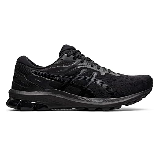 ASICS Tênis de corrida masculino GT-1000 10, Preto/preto, 12.5