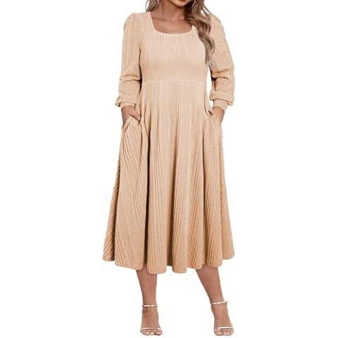 Eytino Plus Size Midi Dress Cover