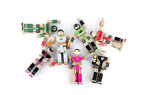 Once Kids Playhard Hero Action Figures – Sycamore Wood Baby Toys For Imaginative Play –Sturdy & Durably Packaged Hero Toy For Kids #TOP7