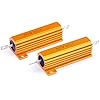 50 Watt 4 Ohm 5% Wirewound Resistor Electronic Aluminium Shell Resistors Gold (Pack of 2)
