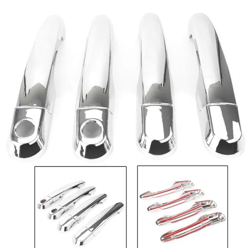 Cache serrure porte gauche finition chrome haut de gamme Accent - 7