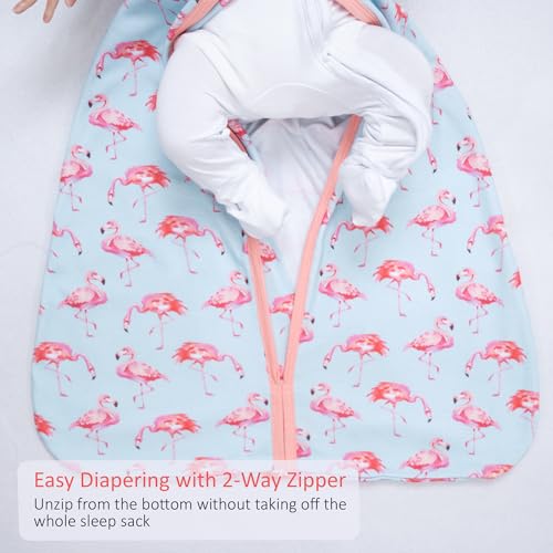 Image of LollyBanks Sleep Sack, 100% Cotton Neutral Baby Sacks, 0.5 TOG Sleep Sacks Lightweight with 2-Way Zipper