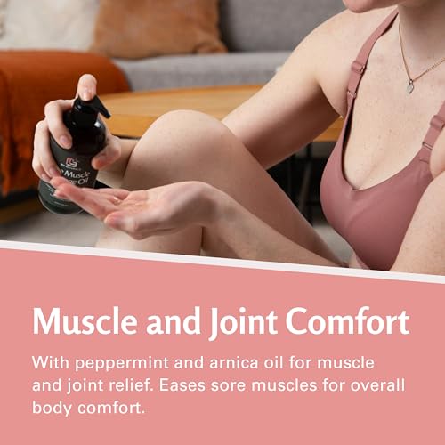 Image of Arnica Sore Muscle Massage Oil for Massage Therapy - with Collagen Stem Cells Arnica and Menthol - Multipurpose Instant Absorption Full Body Massage Oil by M3 (Pack of 2)