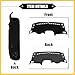 REPAIROCK Car Dashboard Cover Mat Compatible for Jeep Renegade 2015-2022, Protective Polyester Black Center Console Interior Trim Dash Board Mat Auto Replacement Parts