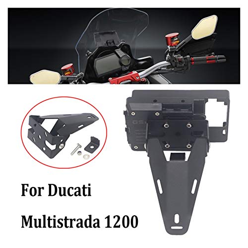 CSMDELAY Motorfiets GPS-telefoonhouder USB en draadloze oplader Mobiele Telefoon Navigatiebeugel voor Ducati Multistrada… - Image 3