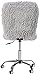 Urban Lifestyle Faux Fur Rolling Task Chair, Gray