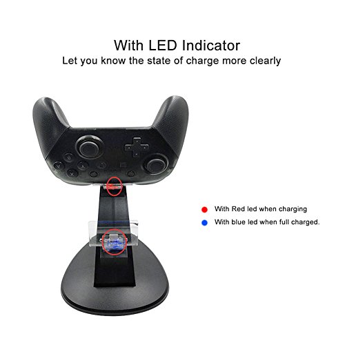 Estação de carregamento para Nintend Switch Pro Controller Dual USB Controller Charger Dock de carre