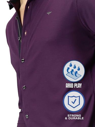 Image of STELLERS Men's Premium Full Sleeve Shirt | Feather Touch Feel| Regular Fit| Odour Resistant| Anti-Static| Wrinkle Free| Quick Dry | Stretchable| Lightweight| Sweat-Proof