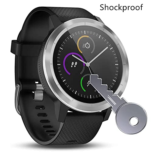 Totill 4-Pack for Garmin Watch Vivoactive 3 Tempered Screen Protector - Image 4