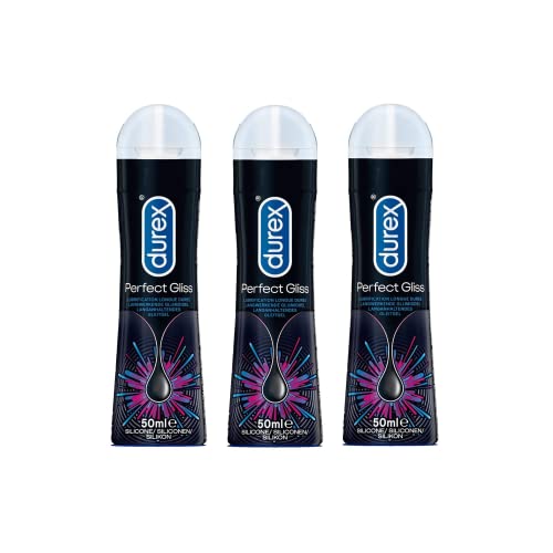 Durex Gel Lubrifiant Anal - à Base de Silicone pour une Lubrification Longue Durée 50ml (Lot de 3 x 50 ml)