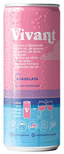Vinho Frisante Rosé Vivant Wines, 269ml