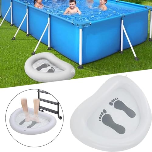 Tina Inflable para Pies para Piscinas, Blanca miniatura 3