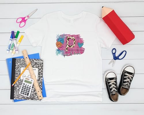 Pre-K Team #1 Toddler Shirts, 2T-4T, Girls, Leopard Print, Glitter Print, Great for The First Day of School Or Everyday Wear3