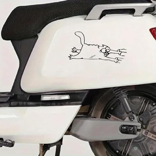 Autocollant de chat extensible imperméable pour relooker un ordinateur ou une voiture - 3