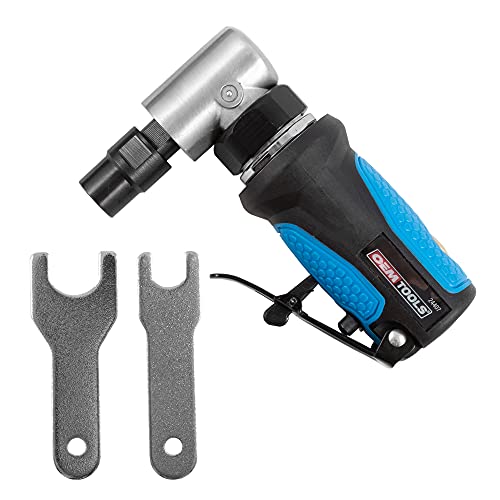 OEMTOOLS 24407 1/4 Inch Mini Angle Air Die Grinder, Cordless Die Grinder, Right Angle Air Die Grinder for Sanding, Polishing, and Carving in Tight Spaces