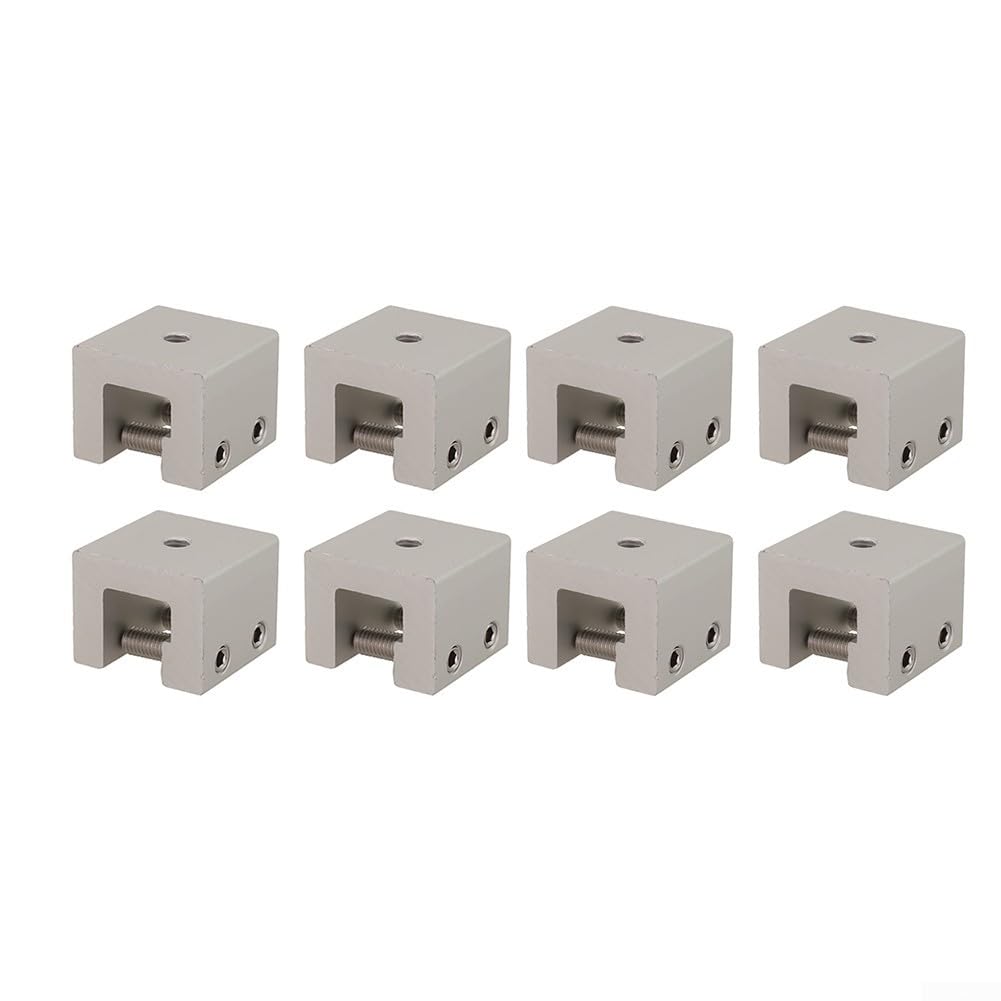 Stehfalzklemme, Dachfalzklemme aus Aluminium Blechfalzklemmen Montage Solar PV Befestigung Solarmodul Set für Stehfalzdach 41x33MM(8 Stück)