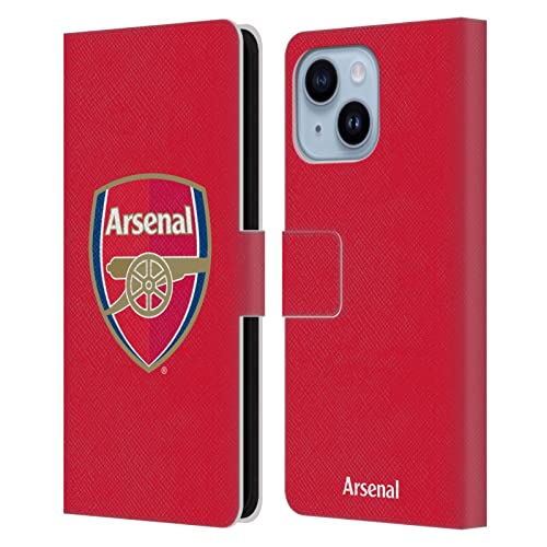 Coque Arsenal FC iPhone 14 Plus portefeuille rouge pour les jours de match et le quotidien