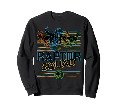Sweatshirt Raptor Squad Jurassic World : pull chaud résistant aux lavages qui ne se déforme pas