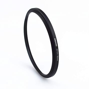 77mm-86mm Metal Ring/77mm to 86mm Step Up Ring for Filters,Made of CNC Machined with Matte Black Electroplated Finish,Compatible with All 77mm Camera Lenses & 86mm Accessories