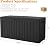 Outdoor Storage Box, 75 Gallon Waterproof Deck Boxes, Resin, Lockable Pool Deck Box for Garden Tools, Patio,Pool Accessories, Cushions, Large Delivery Boxes with Handle?Weatherproof & UV-Resistant