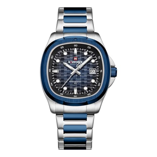 Image of NAVIFORCE NF9240 Square Unique Temperament Strap with dial Analog Watch