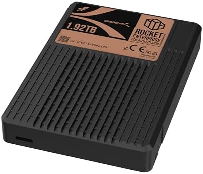 SABRENT Rocket Enterprise U.2 NVMe SSD showing U.2 connector and enterprise housing