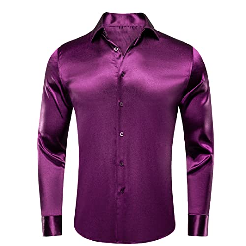 Chemise d'affaires homme CY-1505 en soie unie : l'assurance d'une silhouette parfaite