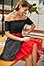 GRACE KARIN Vintage Womens 50s Tutu Skirt Petticoat Red Size S