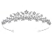 Bridal Floral Rhinestone Crystal Prom Wedding Tiara Crown T975
