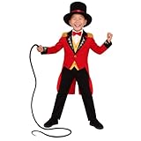 fun shack Ringmaster Costume Kids, Circus Ring Master Costume Boys, Boys Halloween Costumes, Halloween Costumes for Kids, Medium